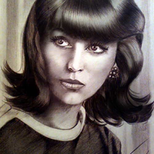نقاش و طراح چهره هانیه توفیق سعادتی در فرانکفورت