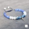Armbänd Schmuck Frauen – Blue Jade Star Cut Facettiert – دستبند زنانه از سنگ طبیعی