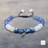 Armbänd Schmuck Frauen – Blue Jade Star Cut Facettiert – دستبند زنانه از سنگ طبیعی
